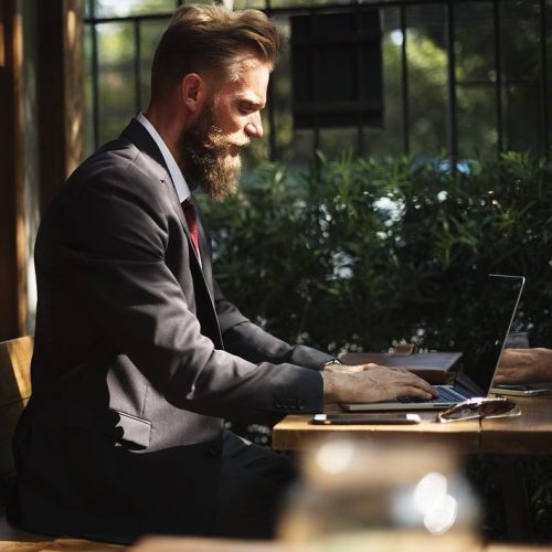 beard, business, business people, cafe, coffee shop, communication, connection, corporate, internet, laptop, man, online, person, suit, table, typing, working, business, business, business, business, business, corporate, corporate, corporate, corporate, typing